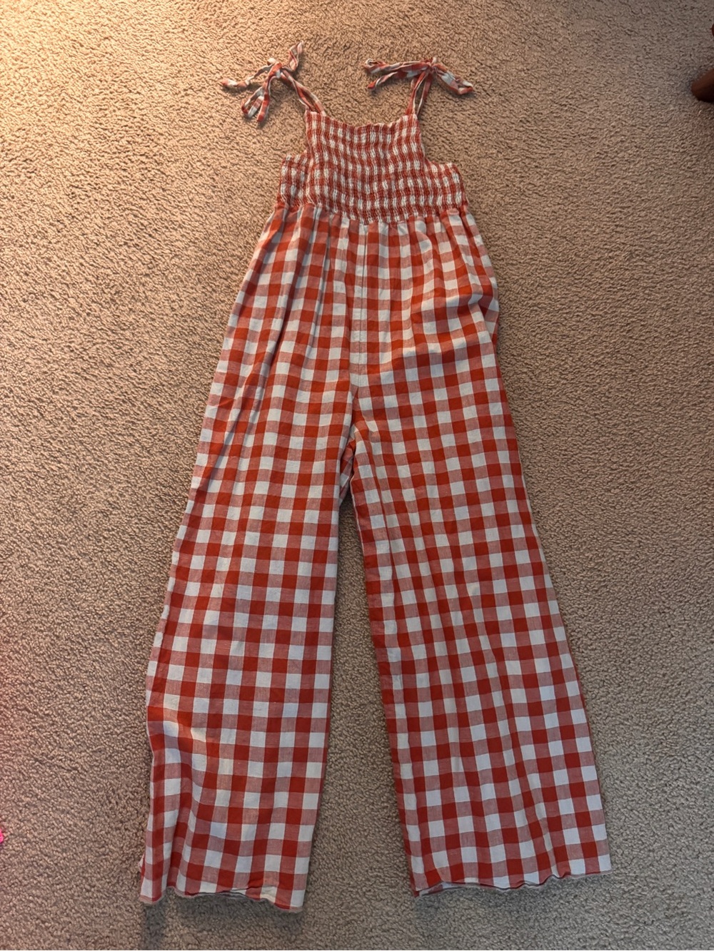 Fin and Vince checker jumpsuit sz small
